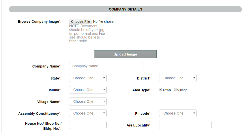 Company Details Example Pdf